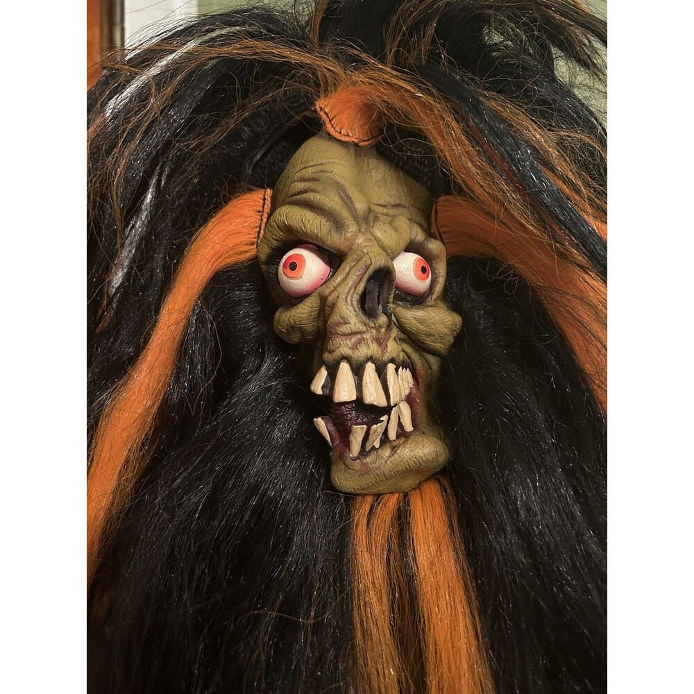 2003 Paper Magic Group Shrunken Head Witch Doctor Halloween Mask